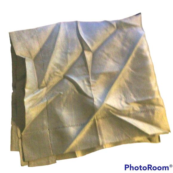 Sateen Handkerchief Vintage Power Dress Formal Timeless Grandpa Business - Picture 1 of 7